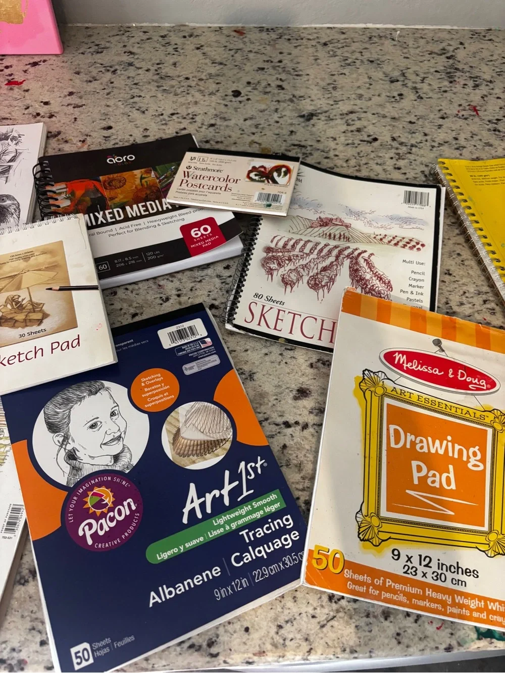 Melissa & Doug sketching ready types
